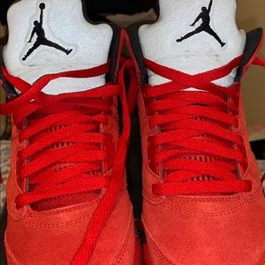 Air Jordan 5’s all red 6 grade school